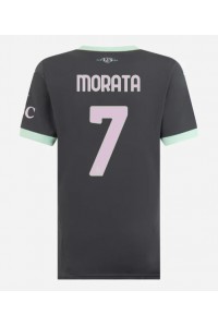 AC Milan Alvaro Morata #7 Voetbaltruitje 3e tenue Dames 2024-25 Korte Mouw